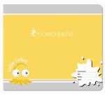 Cahier Conquerant 7 Agrafe Paysage 170X147 24P 70G Double Ligne 3/10 Assorti