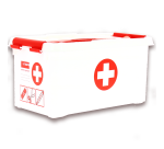 Boite rangement pharma sunware 6l pp opaque blanc avec trieur separateur