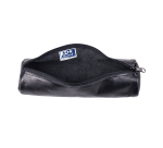 Fourre-Tout Rond Oxford Cuir Ebene Noir