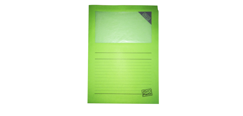 lot 50 pochettes coin a fenetre Elco zero plasic 100% papier recyclable 22x31 120g assorti