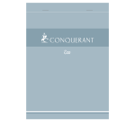 Bloc Conquerant 7 direction eco agrafe 148x210 100p 60g q5/5 gris