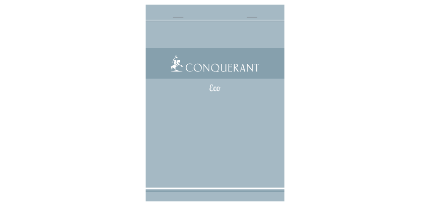 Bloc Conquerant 7 Direction Eco Agrafe 148X210 100P 60G Q5/5 Gris