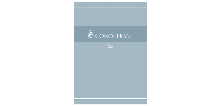Bloc Conquerant 7 Direction Eco Agrafe 210X297 100P 60G Q5/5 Gris