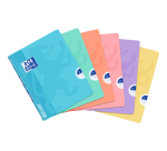 Cahier Oxford Openflex Pastel Agrafe 170X220 96P Optik P. Seyes Polypro Assorti