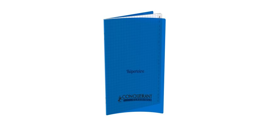 Repertoire Conquerant classique agrafe 110x170 96p 90g q5/5 polypro bleu