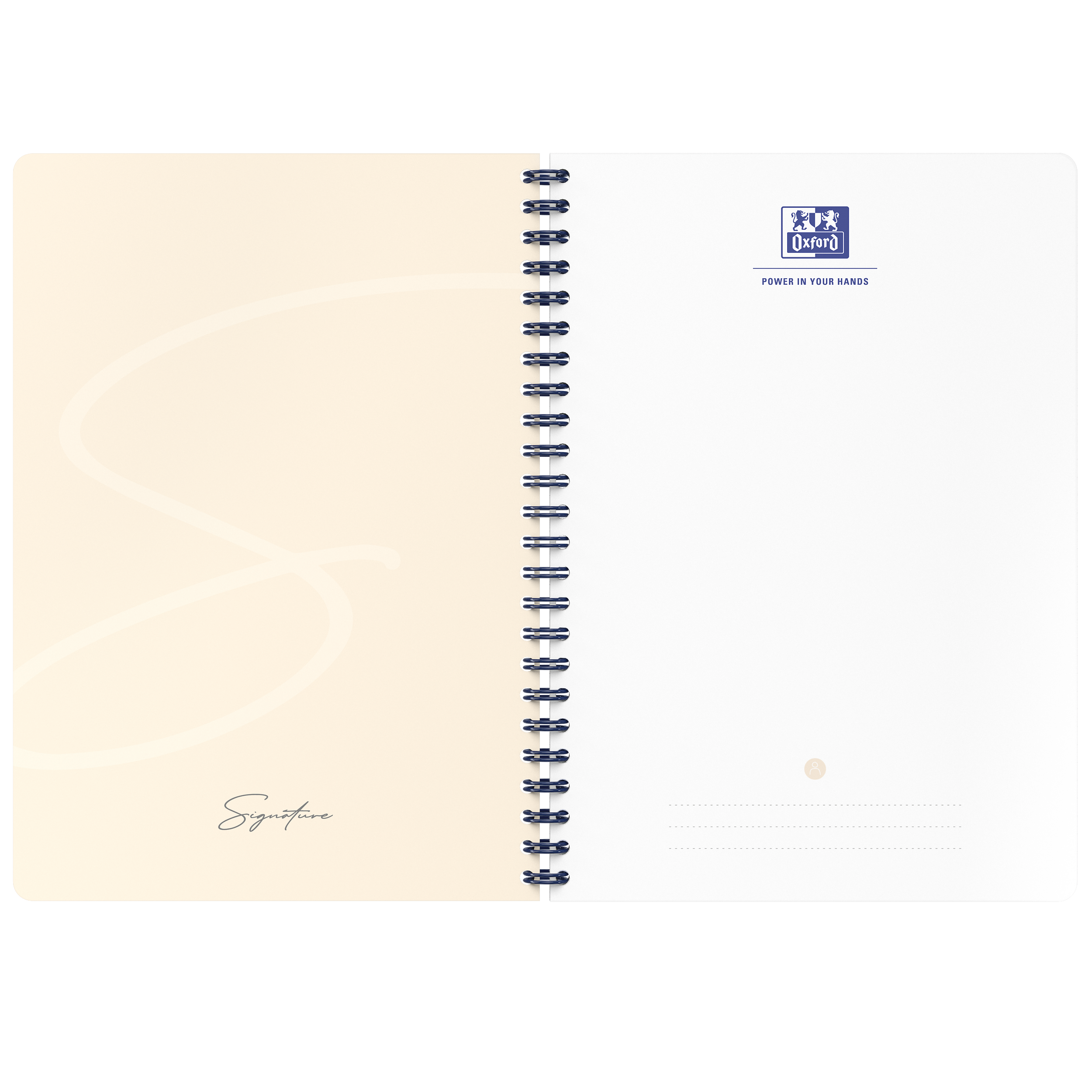 Cahier Oxford signature integrale 148x210 160pages quadrillé 5/5 bleu