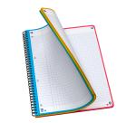 Cahier Oxford Color System Integrale 222x298 180P Optik P. 5 Couleurs Seyes Polypro Assorti