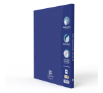 Bloc de 40 pochettes coin Oxford  a4 polypro lisse 9/100ème incolore