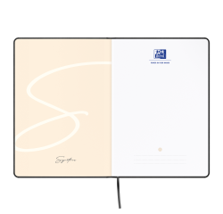 Carnet broché Oxford Signature 14,8 x 21 cm ligné 6 mm 160 pages