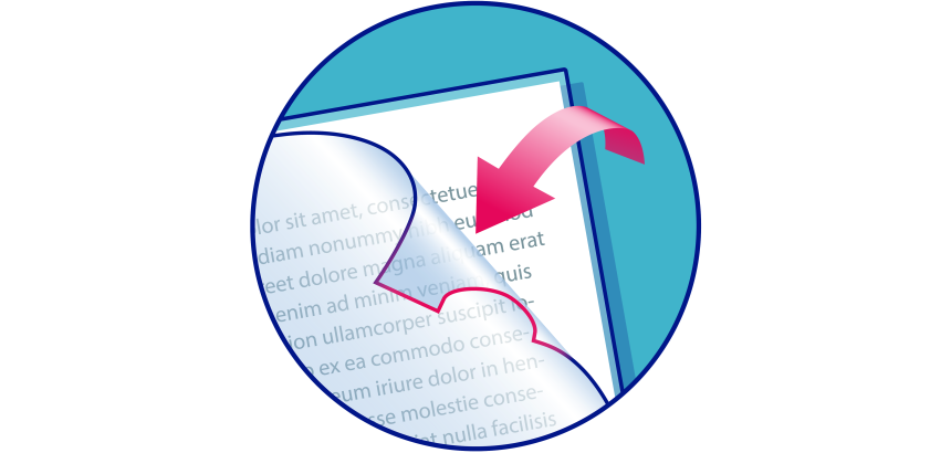 Bloc de 40 pochettes coin Oxford  a4 polypro lisse 9/100ème incolore