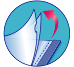 Bloc de 40 pochettes coin Oxford  a4 polypro lisse 9/100ème incolore