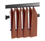 2 rail oaz plastique longueur 1,2 m plastique noir