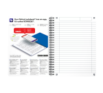 Cahier Oxford Oceanis Integrale 148X210 180P Optik P. L7Mm+Tag Polypro Assorti