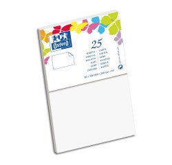 Carte de visite Oxford 82x128 x25 blanc