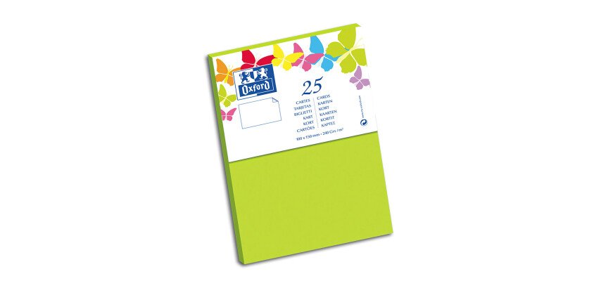 Carte De Visite Oxford 100X150 X25 Vert Anis
