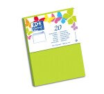 Paquet D'EnveloPPes Oxford 114X162 X20 Vert Anis Adhesives verts anis