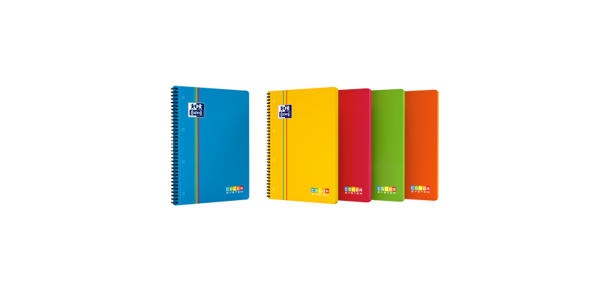 Cahier Oxford Color System Integral 222X298 180P Optik P. Seyes Polypro Assorti