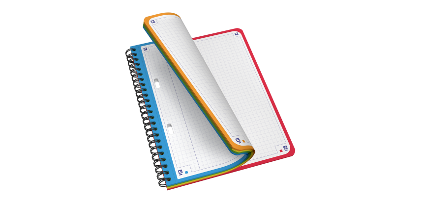 Cahier Oxford Color System Integrale 222X298 180P Optik P. 5 Couleurs