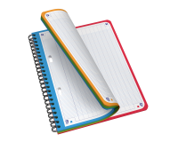 Cahier spirale Oxford color system integrale 17,5 x 21 cm - grand carreaux - 180 pages
