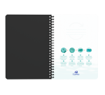 Cahier Oxford Oceanis Integrale 148X210 180P Optik P. L7Mm+Tag Polypro Assorti