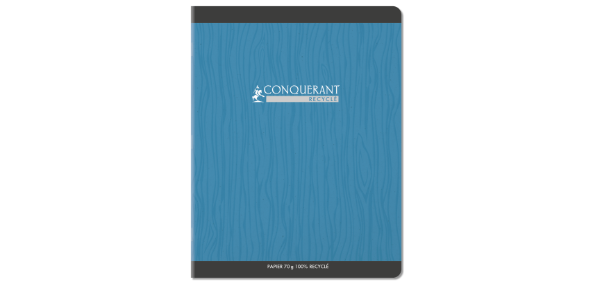 Cahier Conquerant 7 Agrafe 170X220 96P 70G Seyes Assorti