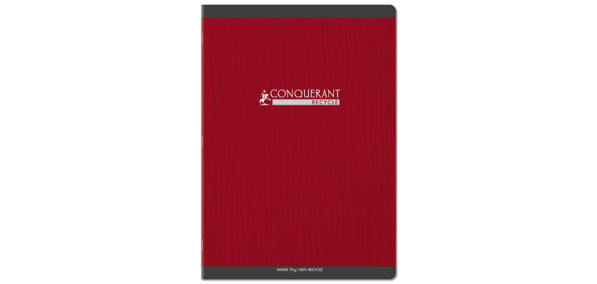 Cahier Conquerant 7 agrafe 210x297 96p 70g seyes assorti