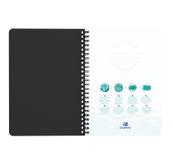 Cahier Oxford Oceanis Integrale 148X210 180P Optik P. Q5/5+Tag Polypro Noir
