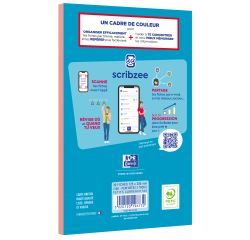 Bloc bristol Oxford 125x200 30 fiches perforees q5/5 rouge