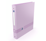 Classeur 4 anneaux cartonnés Oxford Color life A4 - Dos 4 cm couleurs pastel assorties