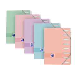 Trieur Agrafe Oxford Color Life A4 8 Positions Assorti Pastel
