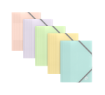 Chemise elast Oxford school life a6 pp opaque assorti pastel pav