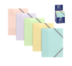 Chemise elast Oxford school life a6 pp opaque assorti pastel pav
