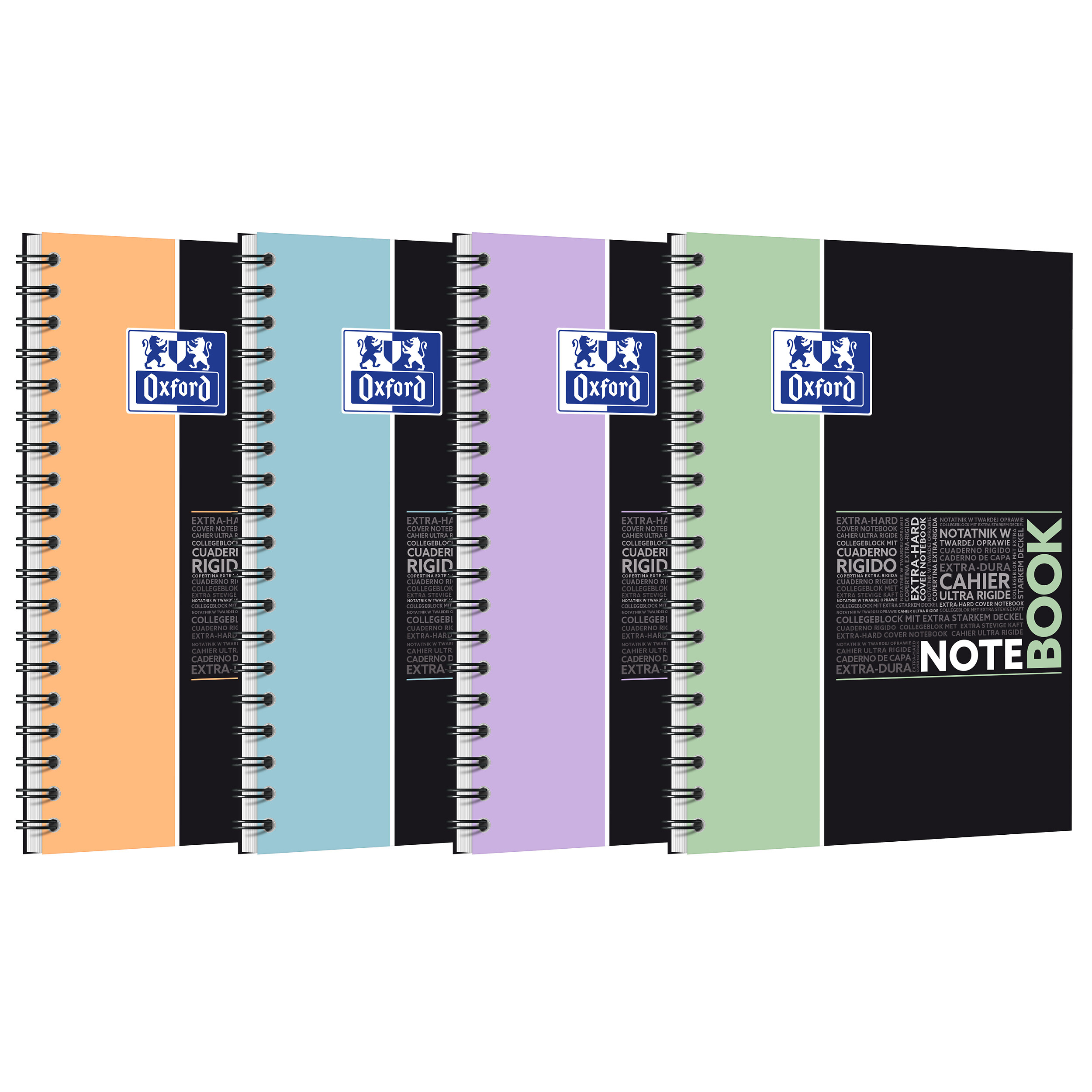 Notebook Oxford pastel etudiant integrale 185x250 160p optik p. seyes+tag assorti