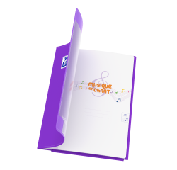 Cahier Oxford Easybook Musique Et Chants Agrafe 240X320 48P Optik P. Seyes/Musique Polypro Assorti