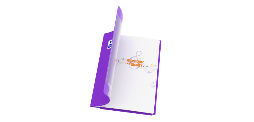 Cahier Oxford Easybook Musique Et Chants Agrafe 240X320 48P Optik P. Seyes/Musique Polypro Assorti