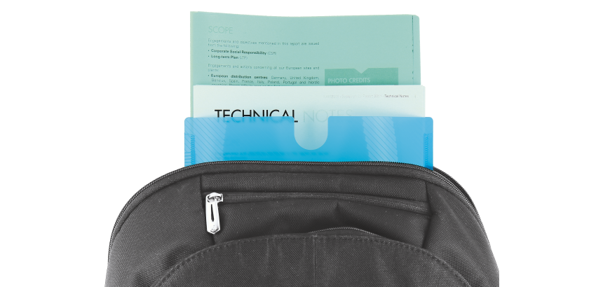 Lot de 5 chemises etui Oxford hawai easygo a4 pp assorti