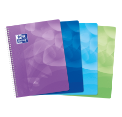 Cahier Oxford Lagoon Integrale 240X320 160P Optik P. Q5/5X5+Tag Polypro Assorti