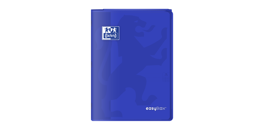 Cahier Oxford easybook A4 grands carreaux seyès 96 pages agrafées couverture polypro