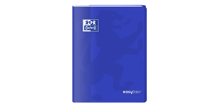 Cahier Oxford Easybook 24x32cm grands carreaux Seyès 96 pages agrafées couverture polypro