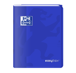 Cahier Oxford Easybook 17x22cm grands carreaux Seyès 48 pages agrafées couverture polypro coloris