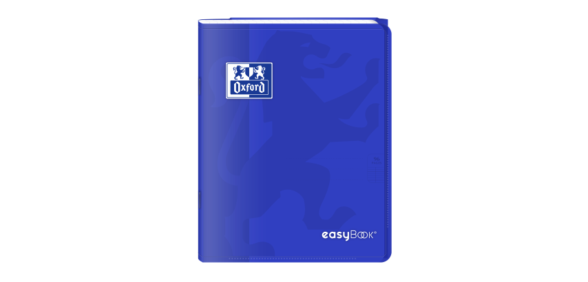 Cahier Oxford Easybook 17x22cm grands carreaux Seyès 48 pages agrafées couverture polypro coloris