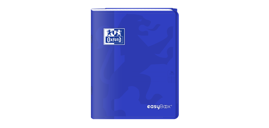 Cahier Oxford Easybook 17x22cm grands carreaux Seyès 48 pages agrafées couverture polypro coloris