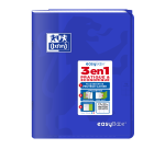 Cahier Oxford Easybook 17x22cm grands carreaux Seyès 48 pages agrafées couverture polypro coloris