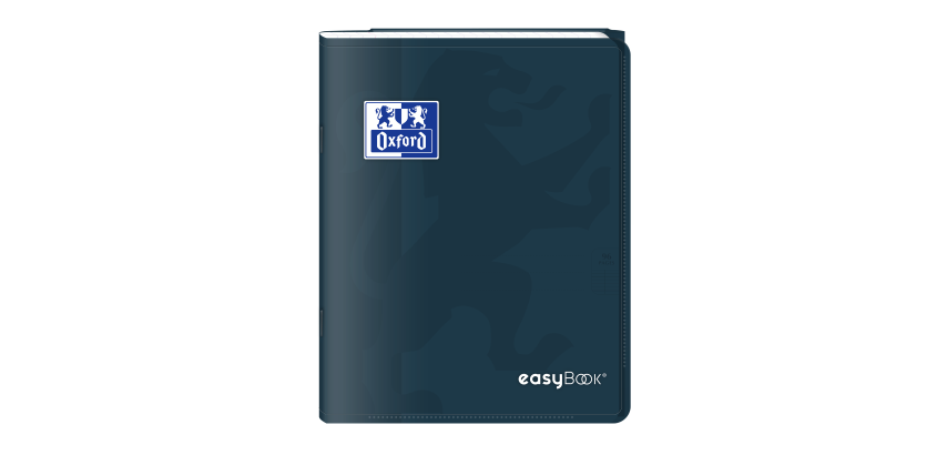 Cahier Oxford Easybook 17x22cm grands carreaux Seyès 48 pages agrafées couverture polypro coloris