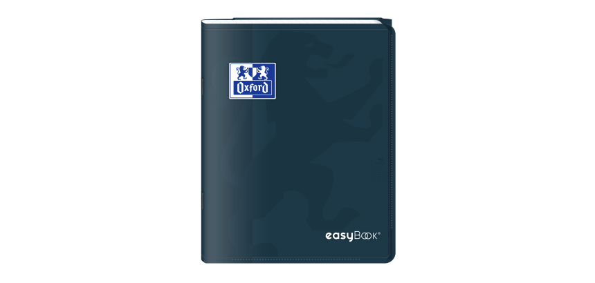 Cahier Oxford Easybook 17x22cm grands carreaux Seyès 48 pages agrafées couverture polypro coloris