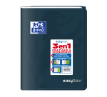 Cahier Oxford Easybook 17x22cm grands carreaux Seyès 48 pages agrafées couverture polypro coloris