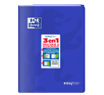 Cahier Oxford Easybook 24x32cm grands carreaux Seyès 96 pages agrafées couverture polypro