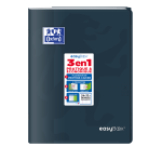 Cahier Oxford Easybook 24x32cm grands carreaux Seyès 96 pages agrafées couverture polypro