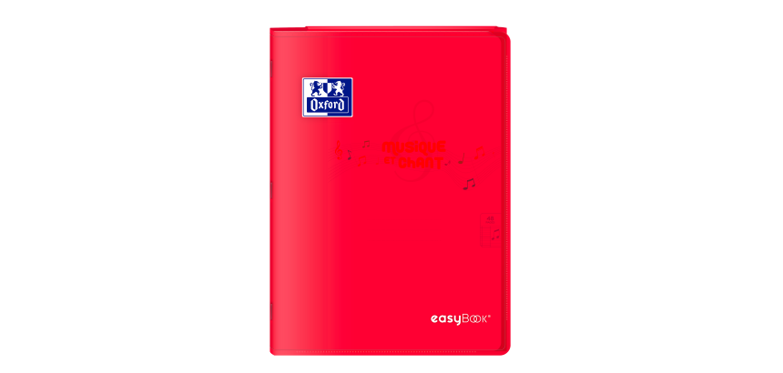 Cahier Oxford Easybook Musique Et Chants Agrafe 210X297 48P Optik P. Seyes/Musique Polypro Assorti