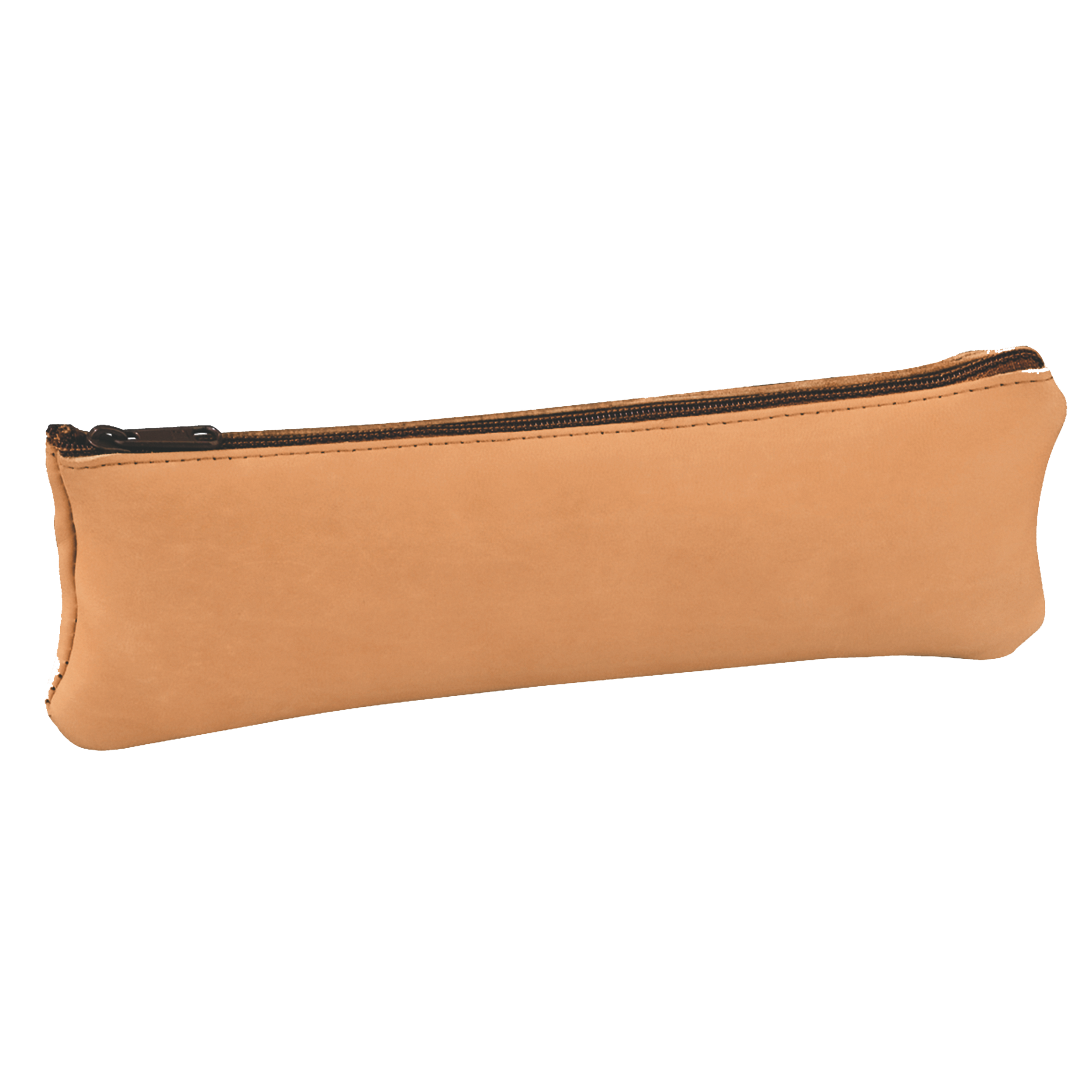 Fourre-tout plat Oxford cuir naturel beige